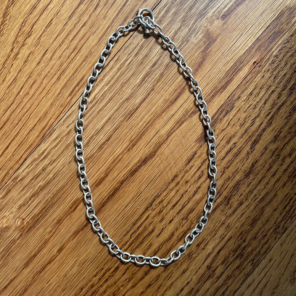 Simple Silver Chain-link Necklace